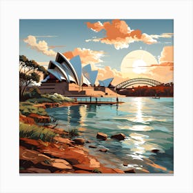 Cityscape Zen Embracing Canvas Print