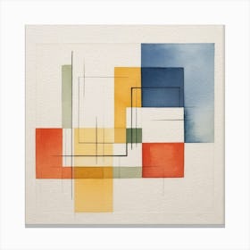 Abstract Squares 4 Canvas Print