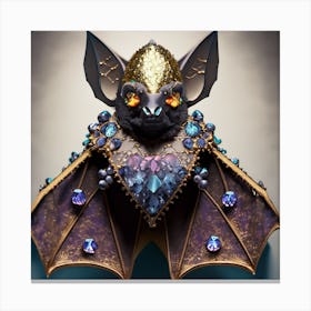 Bat With Jewels Canvas Print