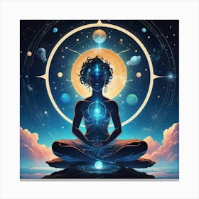 Graphic Design Astral Contemplation Art 2 Canvas Print