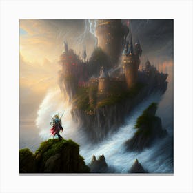 Castle On The Cliff Canvas Print