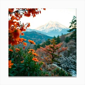 Mt Fuji In Autumn 1 Canvas Print