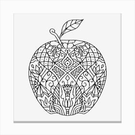 Apple Mandala Canvas Print
