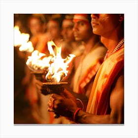 Sri Lankan Fire Ceremony Canvas Print