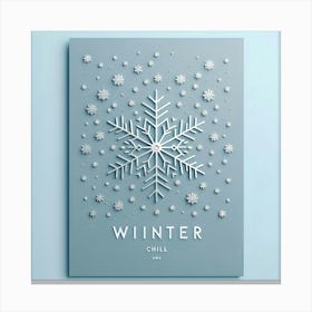 Winter Chill Poster Canvas Print