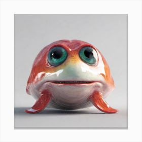 Frog 3d Model Canvas Print