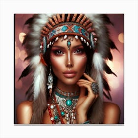 Native American Beauty Canvas Print