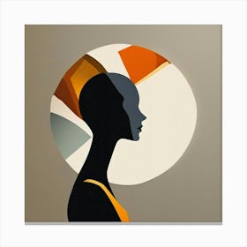 Silhouette Of A Woman 7 Canvas Print