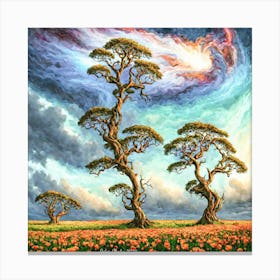 Trees by Peter Ghetu 2024 Canvas Print