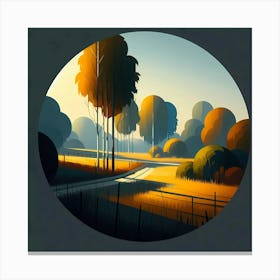 Landscape Painting 100 Canvas Print