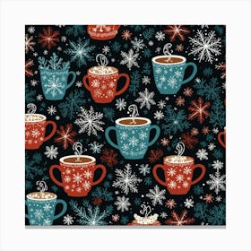 Christmas Seamless Pattern Canvas Print