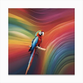 Rainbow Parrot 1 Canvas Print