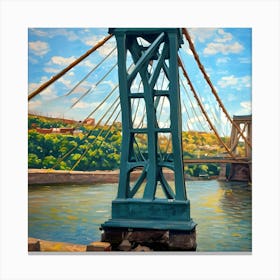 Wheeling Bridge Canvas Print