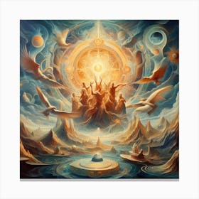 3d Painting of the art of the Mystical Realms Arise 1 Canvas Print