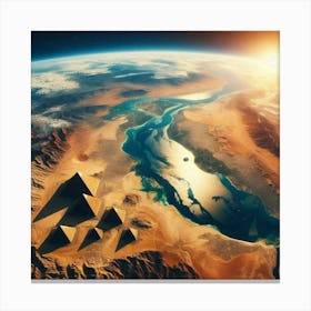 Egypt From Space Canvas Print