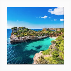 Calo Moro Mallorca, Balearic Islands Spain Canvas Print