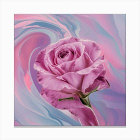 Abstract Rose Painting Canvas Print