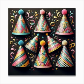 Party Hats 3 Canvas Print