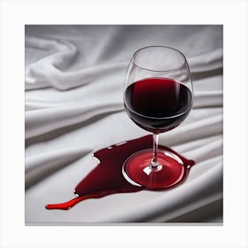Spilt Red Wine Canvas Print