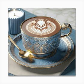 Latte Art Canvas Print