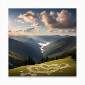 Heart In The Sky Canvas Print