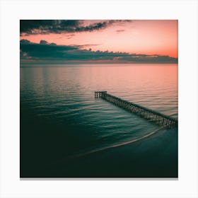 Sunset At The Beach Canvas Print