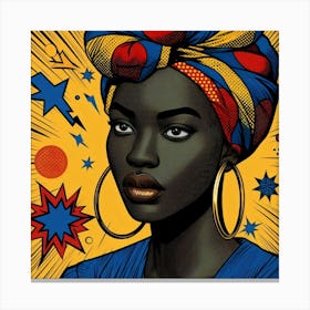 Hafsat Pop Black Woman  Canvas Print