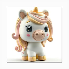 Unicorn Figurine 85 Canvas Print