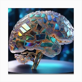 Cd Brain Canvas Print