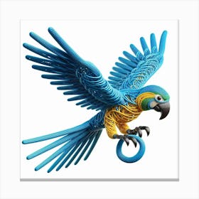 Blue Parrot Canvas Print