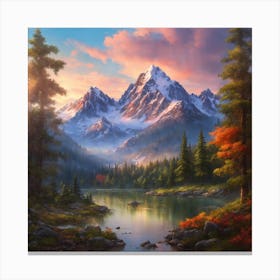 Mountain Lake Canvas Print