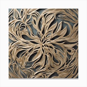 Gold Leaf Wall Art Canvas Print