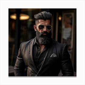 Man With Beard Canvas Print