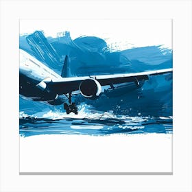 Jumbo Jet Taking Off Canvas Print