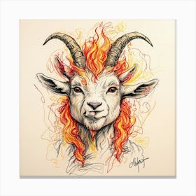 Goat Art 3 Canvas Print