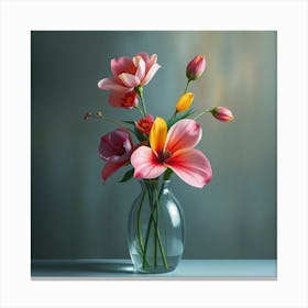 Flowers In A Vase 1 Canvas Print