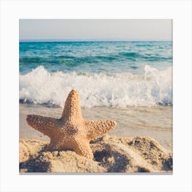 Starfish On The Beach Canvas Print