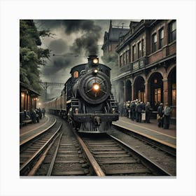 Old Train Station Canvas Print