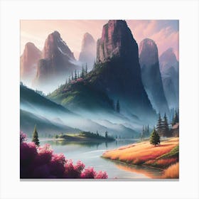 Landscape Painting 82 Canvas Print