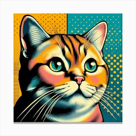 Pop Cat 12 Canvas Print