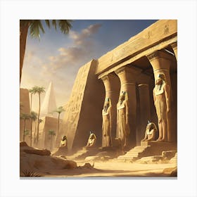 Egyptian Temple Canvas Print