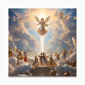 Angels In Heaven Canvas Print