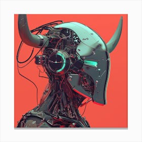 Robot Horns Canvas Print