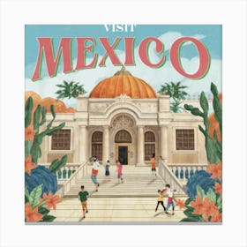 Visit Mexico 1 Canvas Print