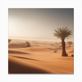Sahara Countryside Peaceful Landscape Haze Ultra Detailed Film Photography Light Leaks Larry Bu (16) Canvas Print