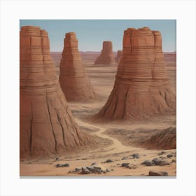 Rocky Desert Canvas Print