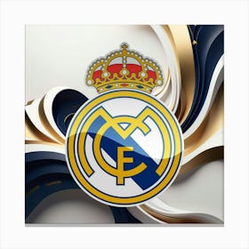 Real Madrid CF Logo Wall Art 10 Canvas Print