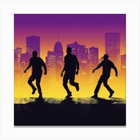 Silhouettes Of People 1 Canvas Print