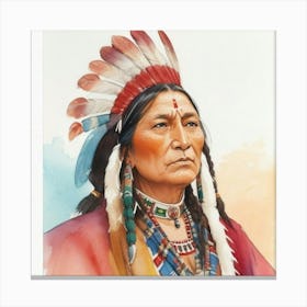 Chefe Indio Canvas Print