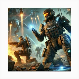 Sci Fi Darkflame Engineers 1024x1024 Canvas Print